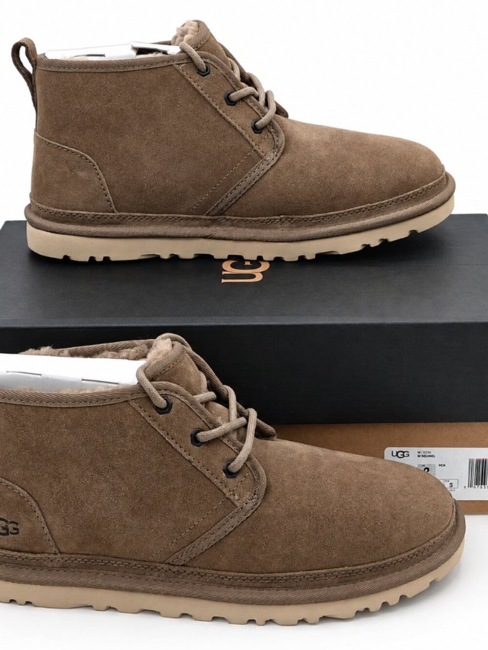 UGG Neumel Men's 8 EU 41 Hickory Brown Suede Chukka Ankle Boots 3236-HCK